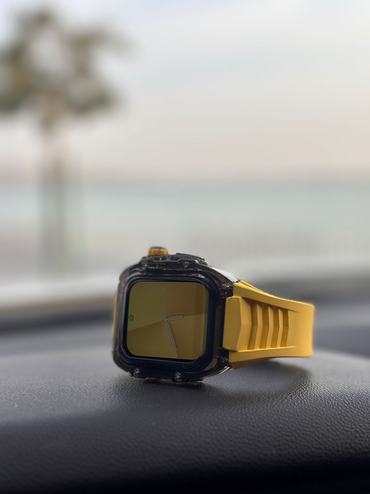 Apple watch case racing yellow - Nine 11