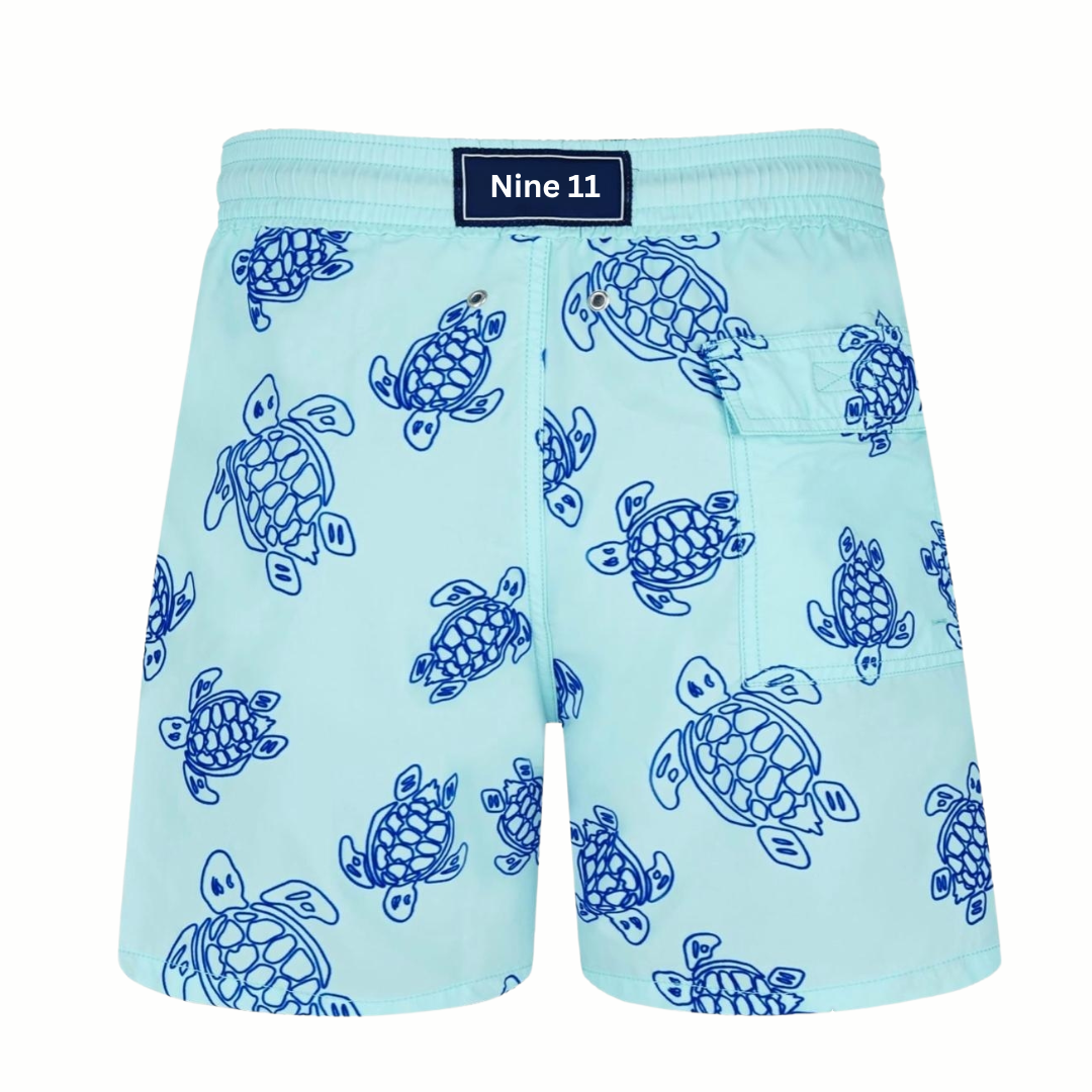 Blue Turtle Swim Shorts