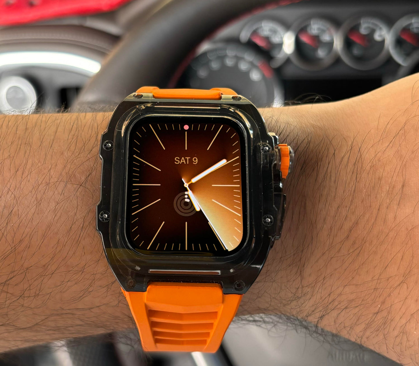 Apple watch case racing orange